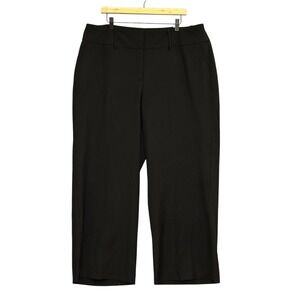 Lane Bryant Womens Pants 18S Black The Perfect Drape Wide Leg High Rise Office